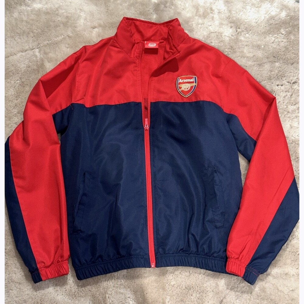Vintage Arsenal Adult Medium Red Full Zip Jacket red blue official AFC Product